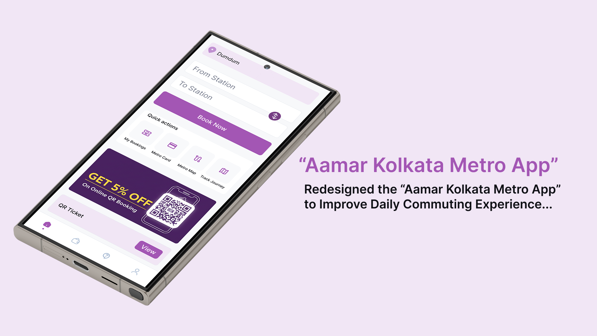 Amar Kolkata Metro — App Redesign