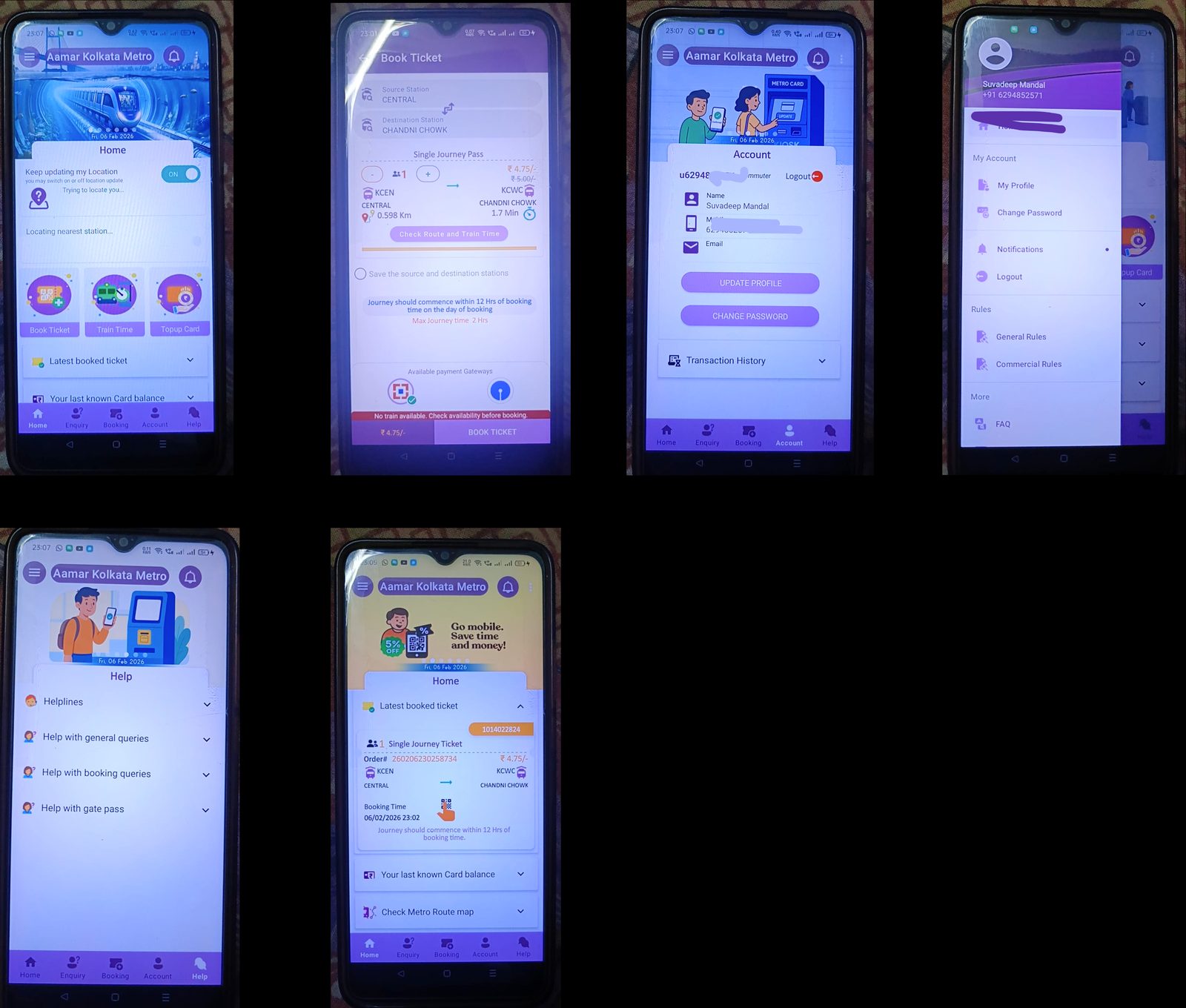 High-fidelity screens of the redesigned app